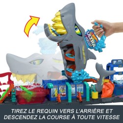 Hot Wheels City-Station de Lavage Requin-Coffret voiture Color Reveal