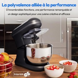 Robot pâtissier - MEDION - MD18420 - 1200 W - 5 L - 8 vitesses - Bol a glace ...