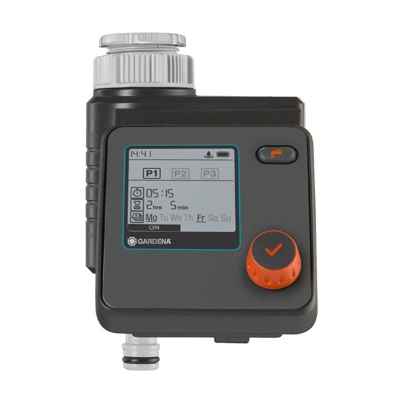 Programmateur d'arrosage GARDENA Select - Ecran LCD - Technologie Safe Stop -...
