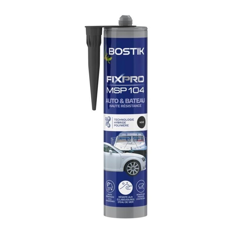 Mastic auto/bateau - BOSTIK - Fixpro MSP 104 - Colle et joint - Résiste intem...