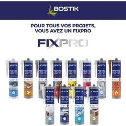 Mastic auto/bateau - BOSTIK - Fixpro MSP 104 - Colle et joint - Résiste intem...