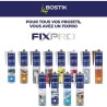 Mastic auto/bateau - BOSTIK - Fixpro MSP 104 - Colle et joint - Résiste intem...