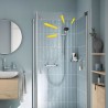 Pommeau de douche - GROHE Vitalio Start 110 27940001 - 1 jet Pluie - Economie...