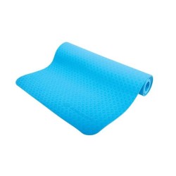 Tapis de yoga - FITNESS - SCHILDKRÖT - 183 x 61 cm - 4 mm - Sac inclus - Bleu...