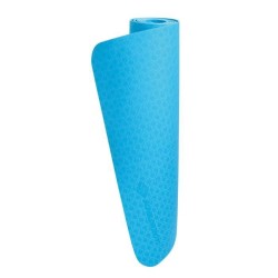 Tapis de yoga - FITNESS - SCHILDKRÖT - 183 x 61 cm - 4 mm - Sac inclus - Bleu...