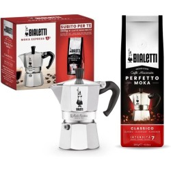 Cafetiere italienne + 1 Café Perfetto Moka Classico - BIALETTI - MOKA - 3 tas...
