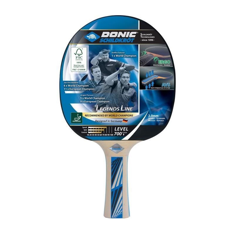 Raquette de tennis de table - SCHILDKRÖT - LEGENDS 700 FSC