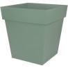 Pot carré - EDA - TOSCANE - 50 cm - 87 L - 49,5 x 49,5 x 52,5 cm - Vert laurier