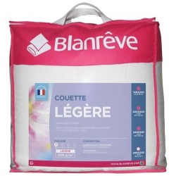 BLANREVE Couette légere en microfibre - 240 x 260 cm - Blanc