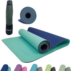 Tapis de yoga - FITNESS - SCHILDKRÖT - 180 x 61 cm - 4 mm - Sac inclus - Vert...