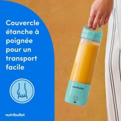 Blender portable - NUTRIBULLET - NBP003LBL - 70W -  0.475L - Light Blue - 1 g...