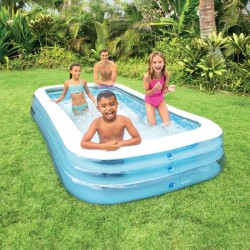 Piscine rectangulaire givrée - INTEX - 1020 Litres - 6 ans et + - 305 x 183 x...