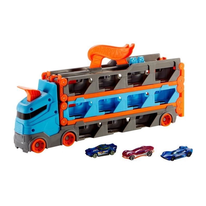 Hot Wheels - Super transporteur extensible - Circuit / Petite voiture