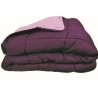 CALGARY - Couette Chaude Microfibre 400gr/m² - Prune & Parme - 240 x 260 cm