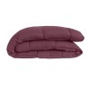 CALGARY - Couette Chaude Microfibre 400gr/m² - Prune & Parme - 240 x 260 cm