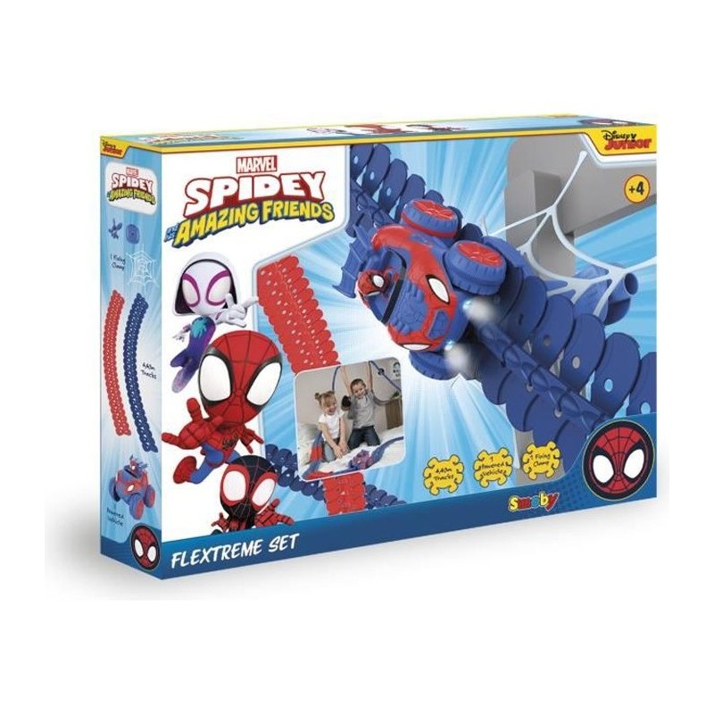 Set découverte Spidey Flextreme - Piles incluses - 184 pistes flexibles et 1 ...