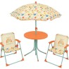 FUN HOUSE Fruity's Salon de jardin - 1 table H.46 x ø46 cm, 2 chaises H.53xl....