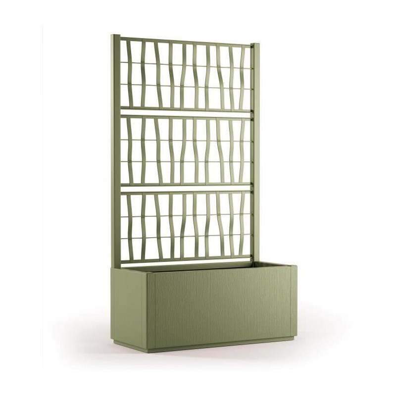 STEFANPLAST Bac a fleur/Jardiniere ETHICA rectangulaire 80 cm avec treillis -...