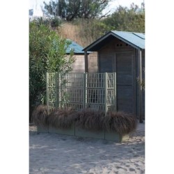 STEFANPLAST Bac a fleur/Jardiniere ETHICA rectangulaire 80 cm avec treillis -...