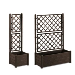 STEFANPLAST bac a fleur/Jardiniere avec treillis - ITALIA FLOWER BOX - Finiti...