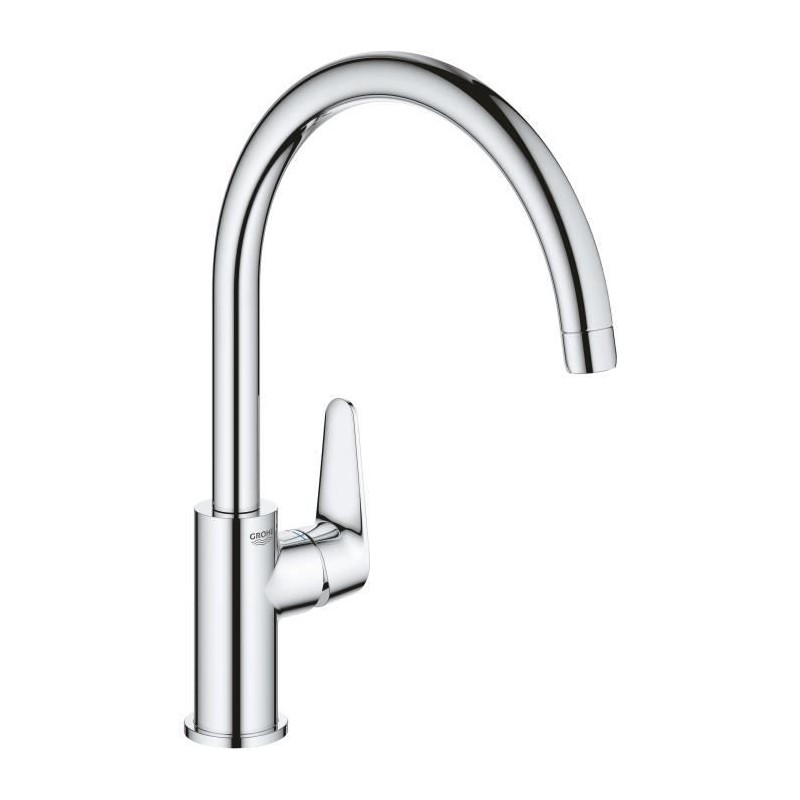 Mitigeur monocommande Evier - GROHE - 31554001 - Col de cygne - Chromé - Méta...