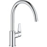 Mitigeur monocommande Evier - GROHE - 31554001 - Col de cygne - Chromé - Méta...