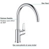 Mitigeur monocommande Evier - GROHE - 31554001 - Col de cygne - Chromé - Méta...