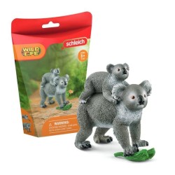 Figurine Maman et Bébé Koala, pour enfants des 3 ans,  13,6 x 5,8 x