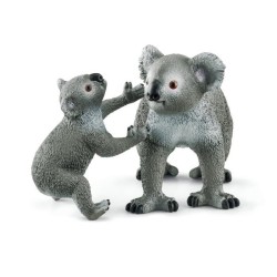 Figurine Maman et Bébé Koala, pour enfants des 3 ans,  13,6 x 5,8 x