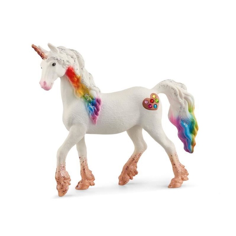 Figurine - SCHLEICH - Licorne arc-en-ciel, femelle - Gamme bayala