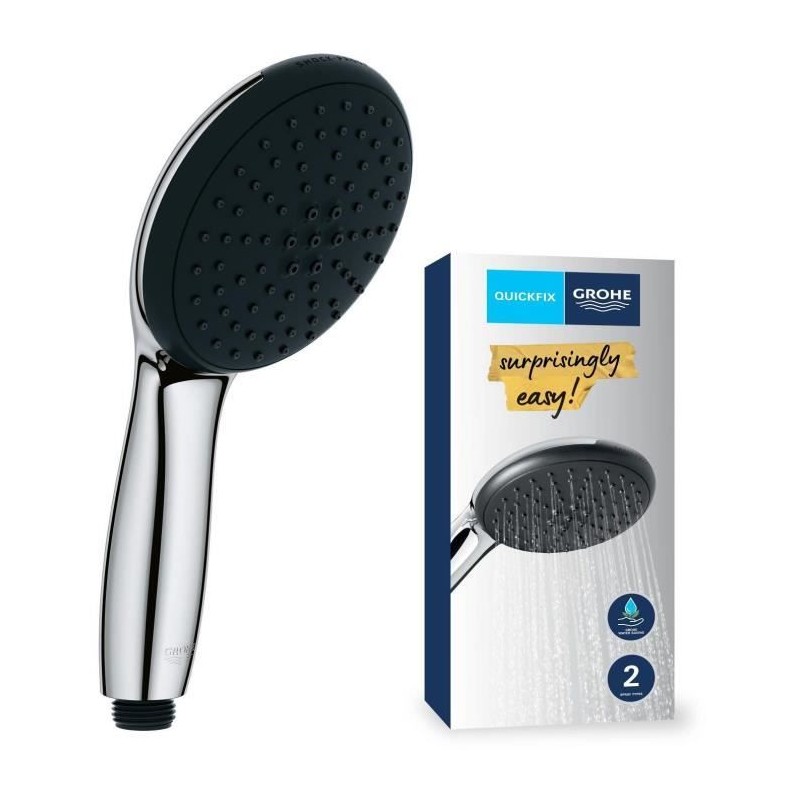 Pommeau de douche - GROHE Vitalio Start 110 27946001 - 2 jets (Pluie/Stimulan...