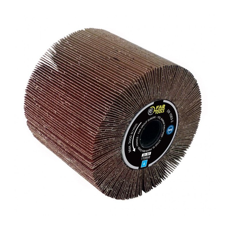 Brosse a lamelles pour rénovateur - FARTOOLS - Ø 120 mm - Alésage 20 mm - Pon...