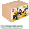 Tracteur a pédales FALK SuperBuilder - capot ouvrant et remorque - pour enfan...