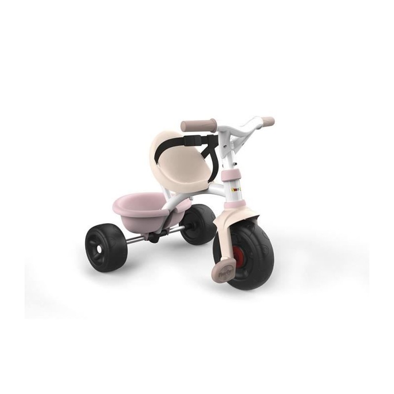 SMOBY Tricycle enfant évolutif Be Fun - Structure métal - Rose