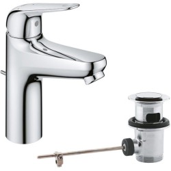 Mitigeur monocommande lavabo - GROHE Swift - 24328001 - Chromé - Taille M - O...