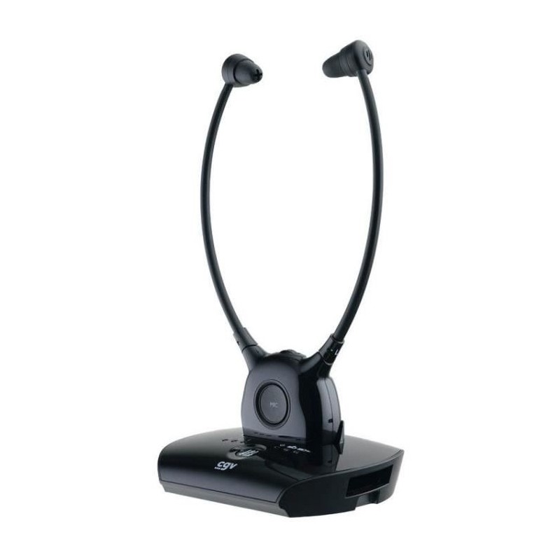 Casque TV sans fil Senior - CGV - DOLFIN ONYX - Micro intégré - Poids léger