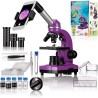 Microscope étudiant BIOLUX SEL - BRESSER JUNIOR - grossissement 40x-1600x - k...