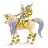Fée Sera avec Figurine Licorne aux fleurs - Fée Sirene Magique et