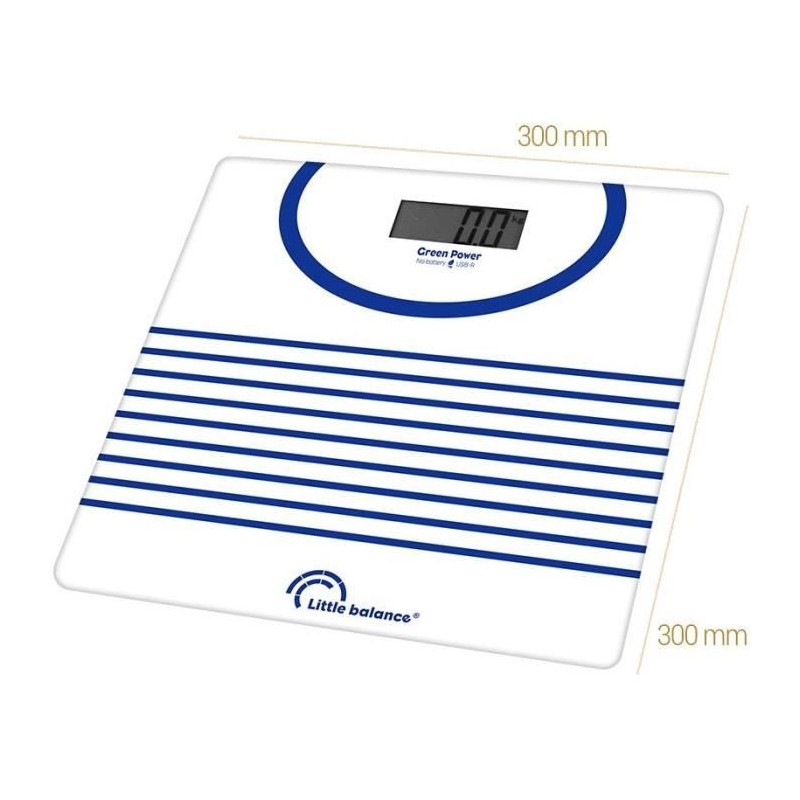 Pese-personne - LITTLE BALANCE - 8655 - USB-réparable - 180 kg / 100 g - Mari...