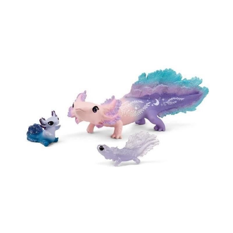 Figurine Animaux Marins - Coffret avec Salamandre Axolotl -