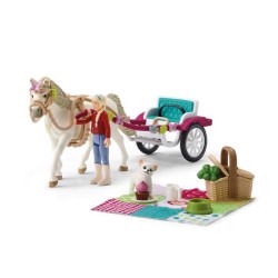 Caleche pour le spectacle équestre, coffret schleich avec 32 éléments