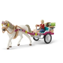 Caleche pour le spectacle équestre, coffret schleich avec 32 éléments