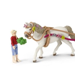 Caleche pour le spectacle équestre, coffret schleich avec 32 éléments
