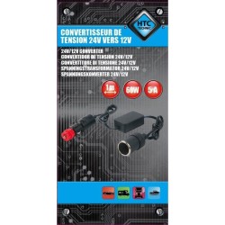 Convertisseur 24V vers 12V - HTC TECHNIC- Puissance maximale 5A  60W avec câb...
