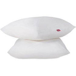 ABEIL Lot de 2 Oreillers DOUBLE CONFORT 100% Coton 60x60cm