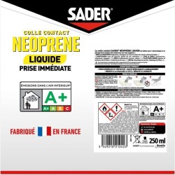 Colle contact néoprene liquide extra forte - SADER - Tous matériaux - Prise i...