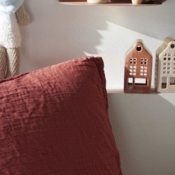 Parure de lit - TODAY - 123334 - 1 personne - 140x200 cm - Gaze de coton unie...