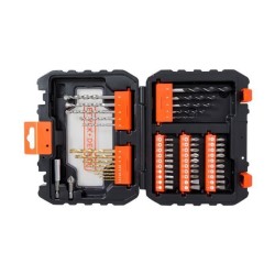 Coffret perçage vissage - BLACK+DECKER - A7232-XJ - 50 Accessoires - Forets, ...