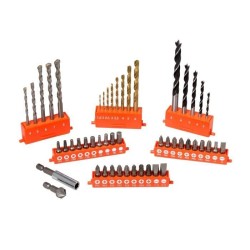 Coffret perçage vissage - BLACK+DECKER - A7232-XJ - 50 Accessoires - Forets, ...