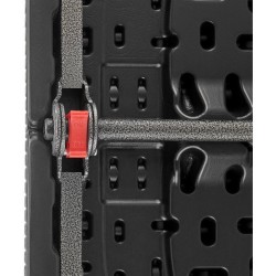 Table de réception pliante - TERRANOVA - Noir - Structure en acier et Plateau...